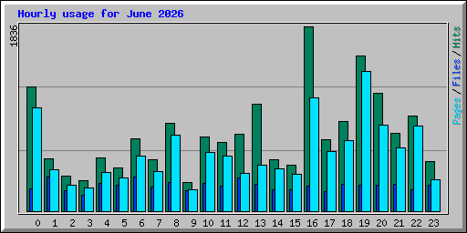 Hourly usage for June 2026